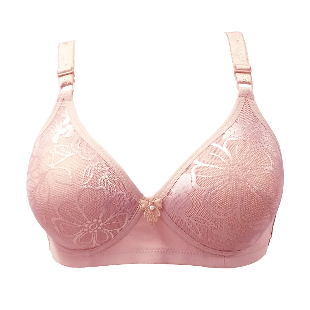 Pink Luckymily, 7 цветов, плюс размер, 36-44, BC чашечки, женские бюстгальтеры, пуш-ап, бюстгальтер, нижнее белье, беспроводной бюстгальтер, Дамское сексуальное нижнее белье без косточек - Цвет: Pink