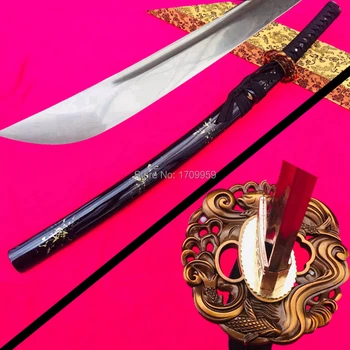 

Battle Ready Japanese Samurai Dao Sword 1095 High Carbon Steel Blade Sharp Wakizashi Katana Full Tang Handmade Asia Knife Saber