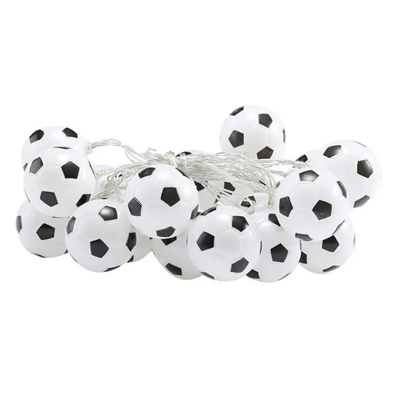 

1 pc LED String Lights Football Shape Lovely Funny Lamps Decoration for Birthday Celebration Bedroom Party