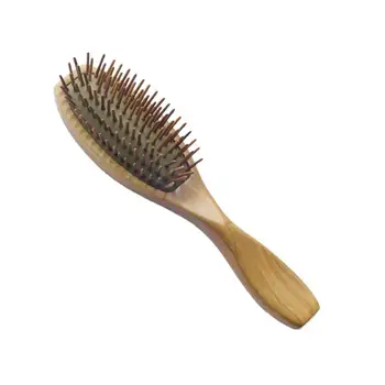 

1Pc Cushion Comb Wooden Handle Practical Scalp Massage Anti-static Airbag Comb Hair Brush Hair Comb for Women Girls Ladies