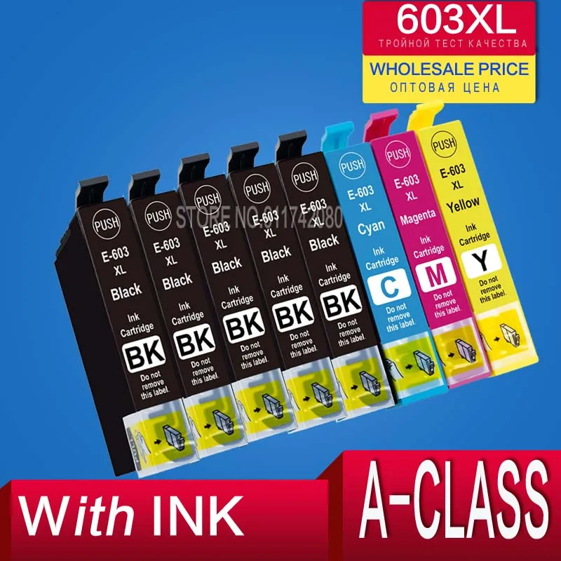 High-Yield Ink Cartridge for Epson Printers - Black