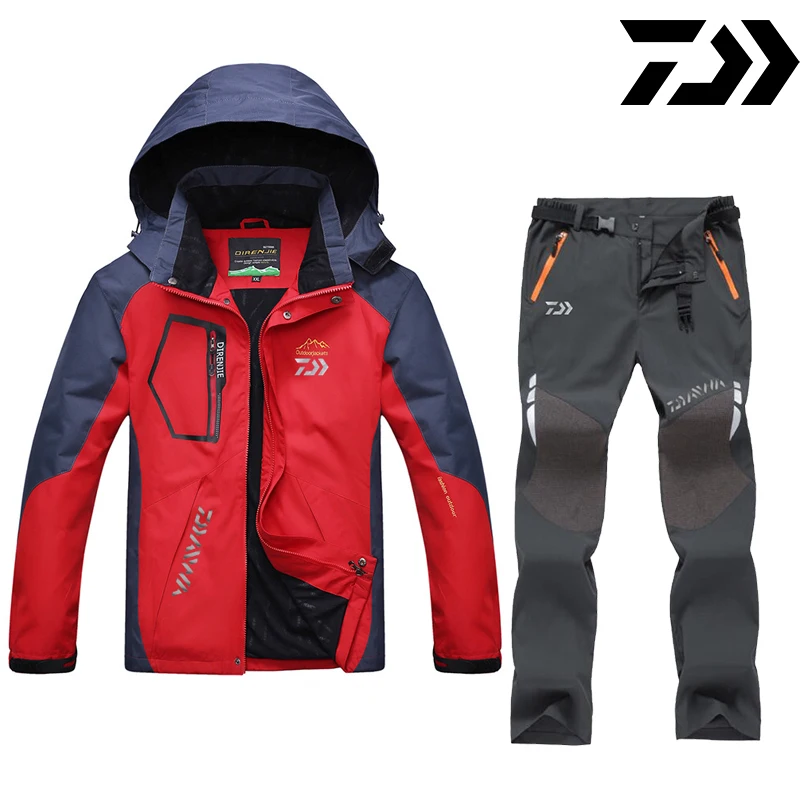 DAIWA Daiwa Fishing Clothes Outdoor Fishing Clothing Quick-drying Pants Men's Fishing Suit Breathable Sunscreen Fishing Jacket - Color: S333