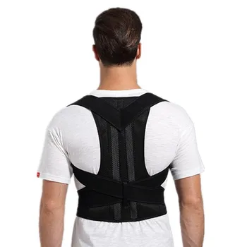 

Posture Corrector Adjustable Upper Back Brace for Upright Go Men Women Pain Relief From Clavicle Spine Shoulder Support Belt