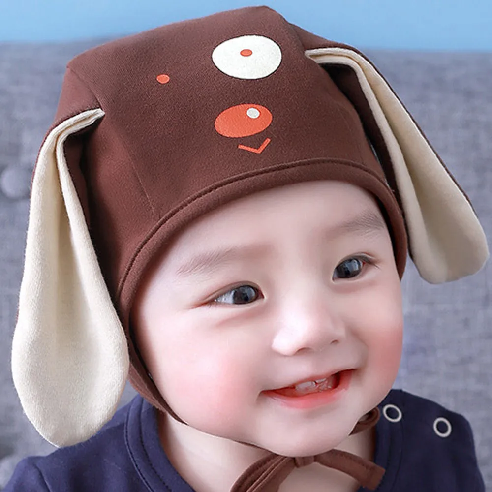 Baby cute puppy Ears Hat Infant Toddler Autumn Winter Caps for Children Baby Hats Accessories Photography Props