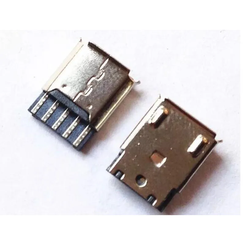 100 шт. Micro USB гнездо проводное соединение 5P USB гнездо Mike 5p гнездовой разъем медь