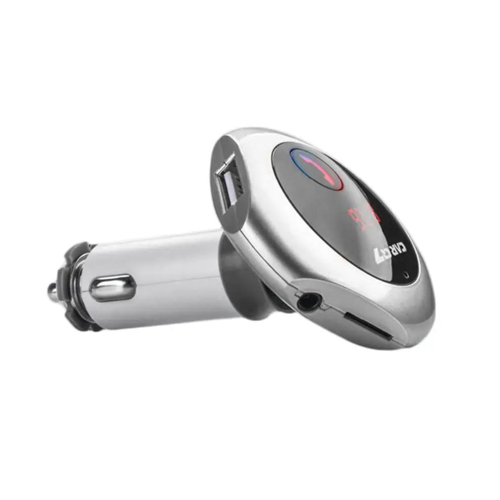 Автомобильный плеер двойной USB беспроводной W слот-в fm-передатчик MP3-плеер вращающийся на 360 градусов автомобильное зарядное устройство