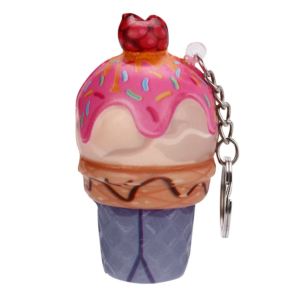 Ice Cream Doll Pendant Charm Slow Rising Collection Toys Trinket Stress Relieve Gifts Squeeze Food Decorations #A