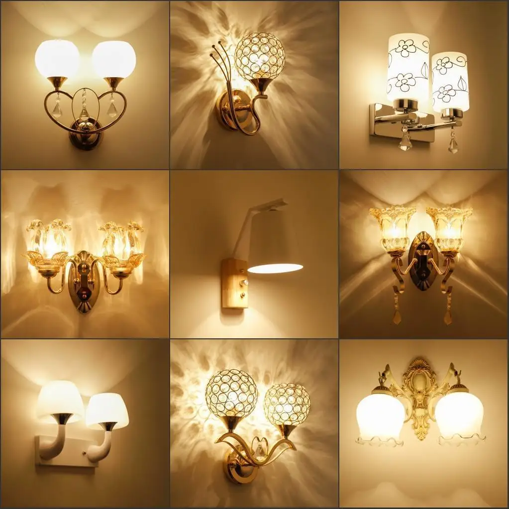 Лампа Candeeiro Parede дома деко аппликация Lampara де интерьер Wandlamp Aplique Luz сравнению Хрустальный потолочный светильник стены спальня свет