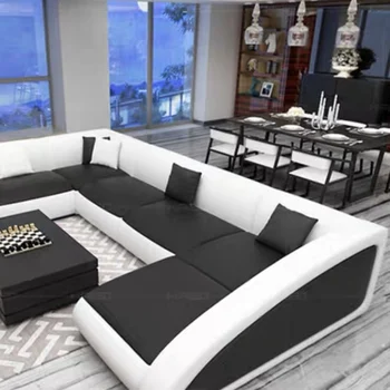 

House room furnitures lastest design genuine leather sofa Sectional sofa