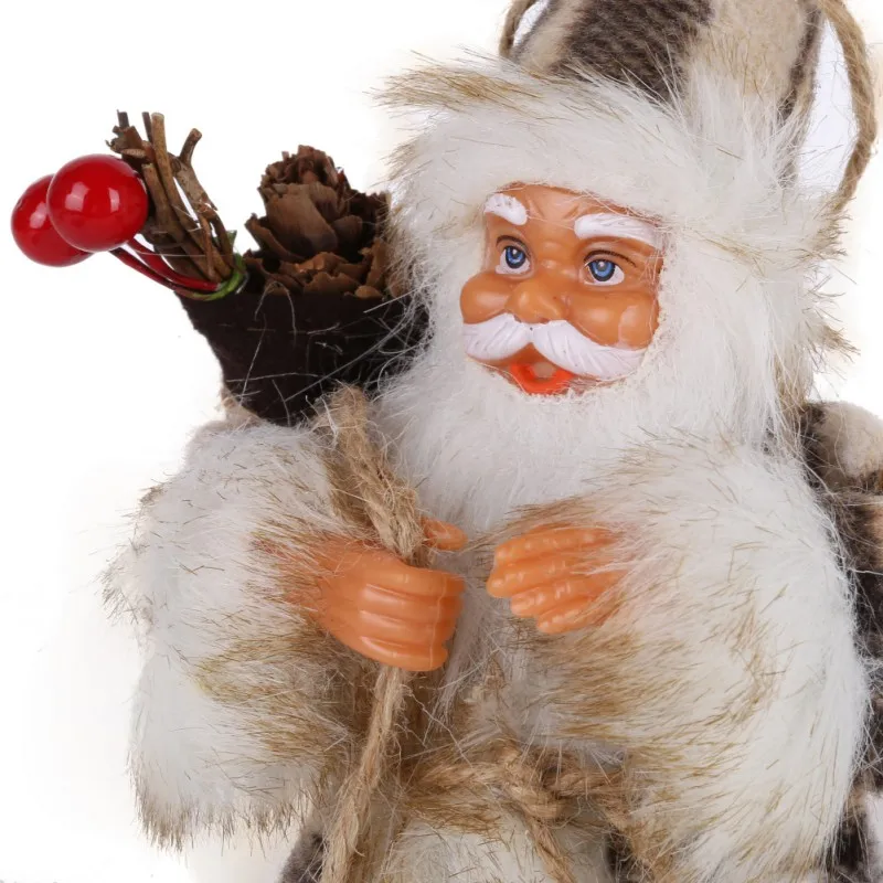 Рождественские украшения для дома, куклы, декор для рождественской елки, Новогоднее украшение, олень, снеговик, Санта Клаус, стоящая кукла, подарок на год