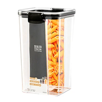 

Sealed Jar Transparent Plastic Kitchen Spice Food Storage Tank Household Grain Multi-Grain Storage Box 700Ml