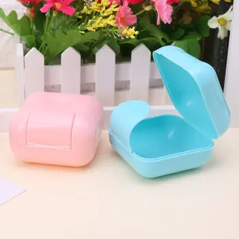 

1 PCS Portable outdoor travel storage box woman tampon storage box cap tool set random color carrying bag Soap dish
