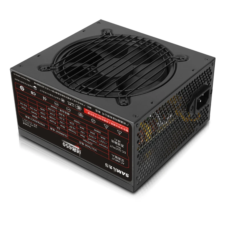 Блок питания для Sama Assassin 630/650 ATX 12 В I5 I7 игровой бесшумный блок питания Номинальная мощность 500 Вт пиковая мощность 600 Вт блок питания CTX-500-7 CTX500-1