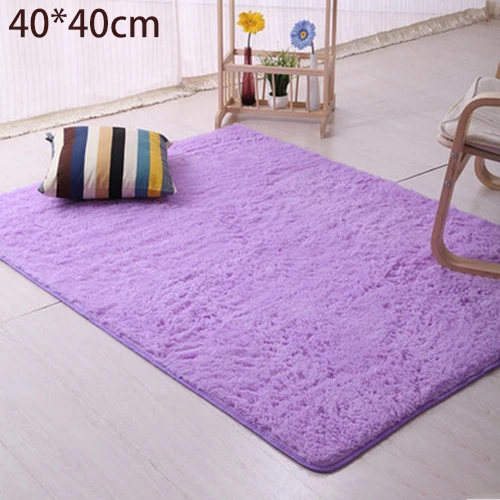 plush light purple Дизайн, большой размер, теплый Противоскользящий мягкий удобный коврик для гостиной, плюшевое одеяло, дверной коврик, ковер для спальни, украшение для дома - Цвет: plush light purple