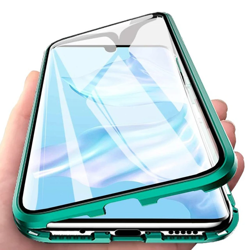 Metal Double-sided Glass Magnetic Case For Xiaomi Redmi Note 10 9 9T 9S 8 8T 7 9A 9C Mi 11 T POCO M3 Pro Ultra Lite Cover | Мобильные