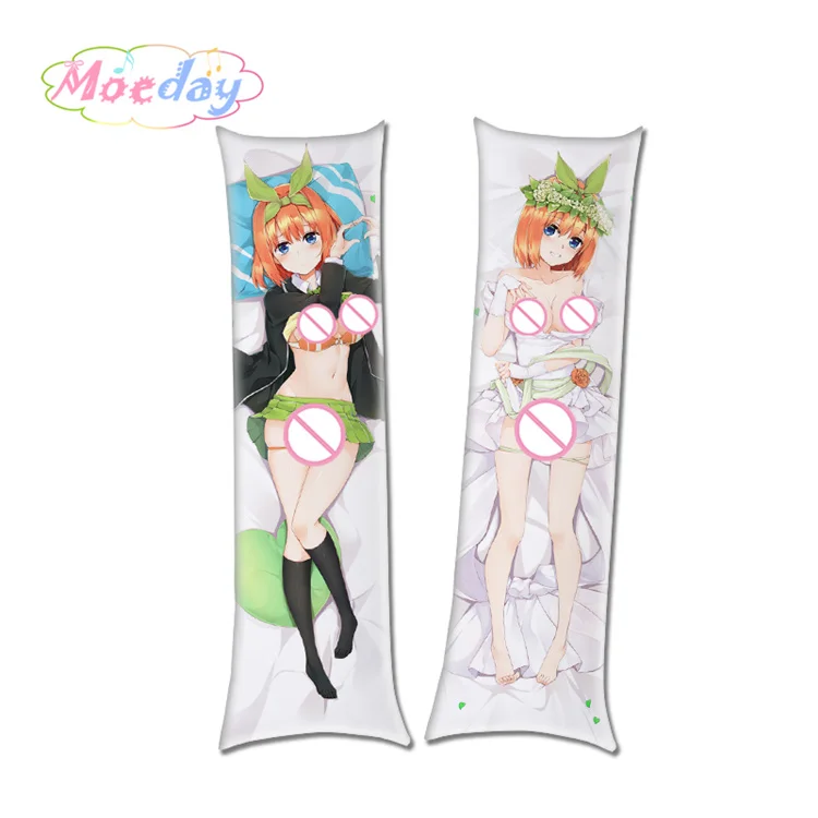 Красный Quintestinal Quintuplets аниме персонажи Nakano Miku Nino Itsuki Yotsuba Sister Подушка «Dakimakura» чехлы - Цвет: Красный
