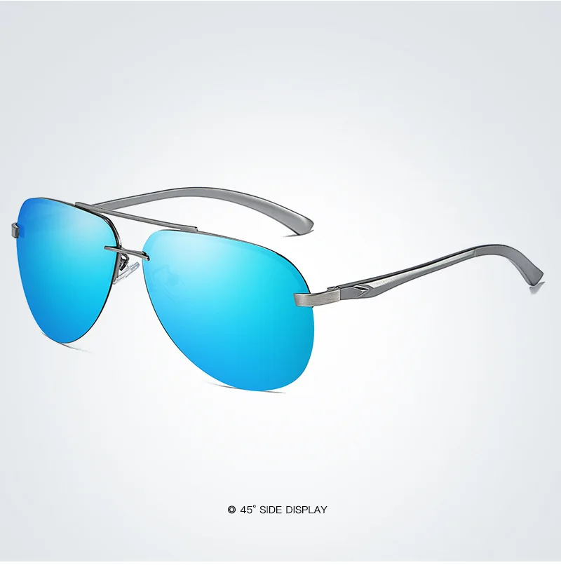 Новые поляризованные солнцезащитные очки мужские Красочные пленки весенние алюминиевые магниевые Солнцезащитные очки женские Карл