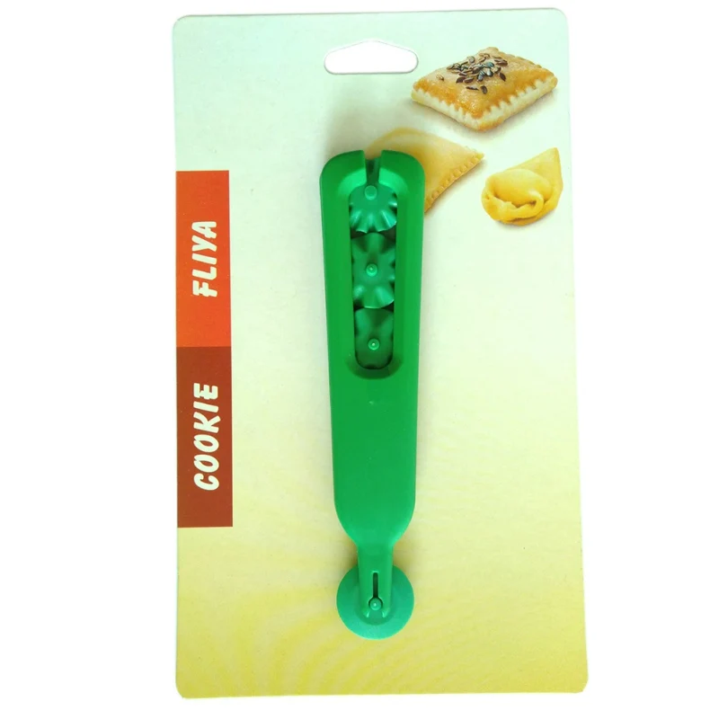 

4PCS Simple Plastic Roller Cutters Embossing Household Kitchen Pasta Cutting Tools