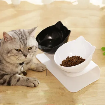 

Cat Bowl Dog Bowl Non-slip Double With Stand Pet Feeding Cat Water Bowl For Cats Food Pet Bowls For Dogs Feeder Product Supplies