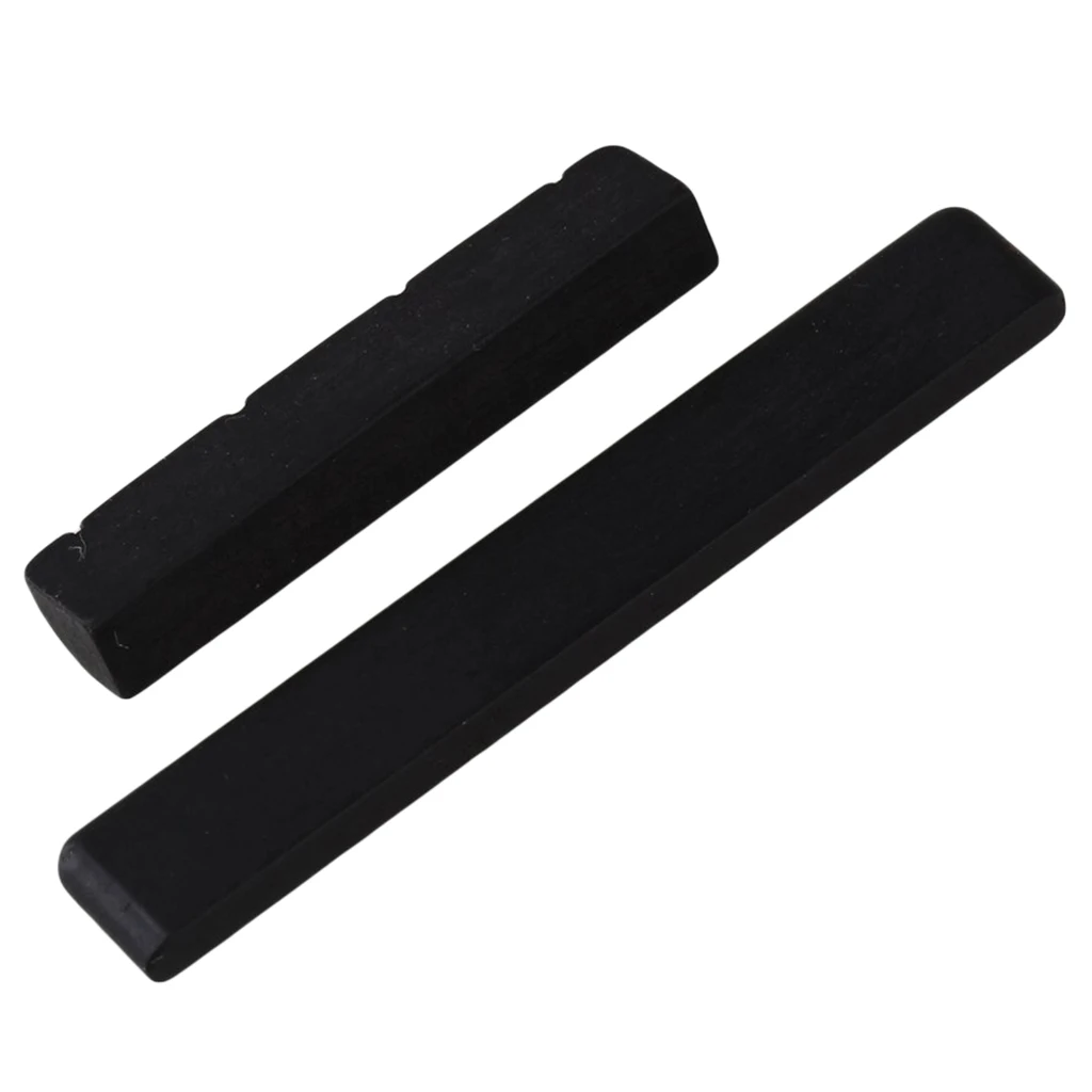1 Set Saddle Saddle Black Ebony Spare Parts For Guitar Ukulele