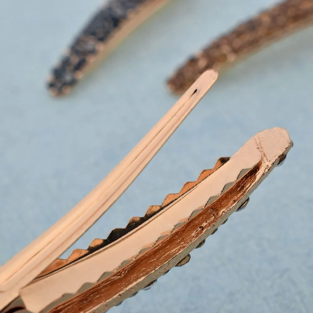 Женские заколки для волос из корейского сплава с кристаллами элегантные