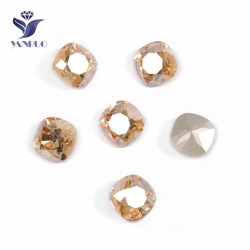 YANRUO 4470, все размеры, Золотая тень, подушка, огранка, Необычные камни, точечное шитье стразами, кристаллы, золотые стразы - Цвет: Without Claw