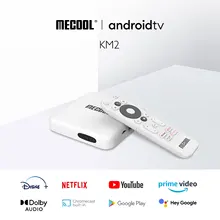 Mecool KM2 Netflix 4K Android TV Box Amlogic S905X2 2GB DDR4 USB3.0 SPDIF Ethernet WiFi Prime Video HDR 10 Widevine L1 TVBOX