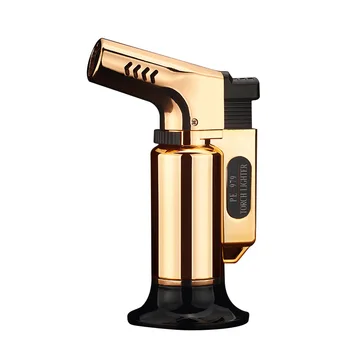 

Outdoor BBQ Lighter Cigar Torch Turbo Lighter Jet Butane Gas Cigarette 1300 C Spray Gun Windproof Metal Pipe Lighter For Kitchen