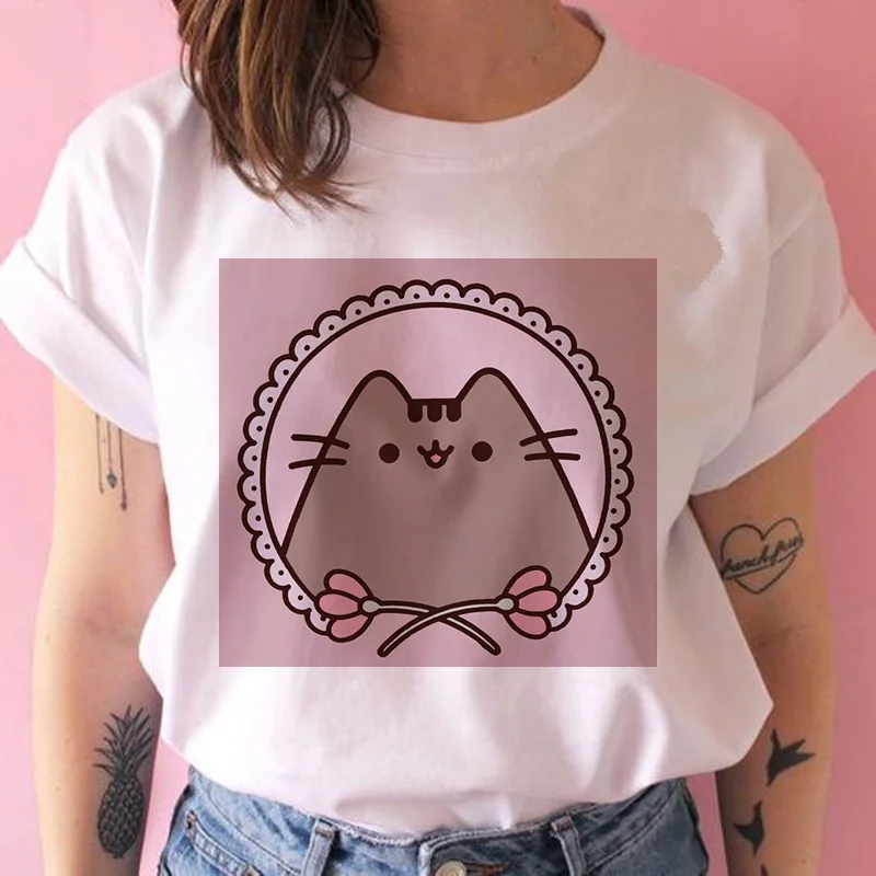 Женская футболка kawaii ulzzang Tumblr гранж графическая Футболка harajuku футболка Повседневная мультяшная футболка Повседневная женская летняя