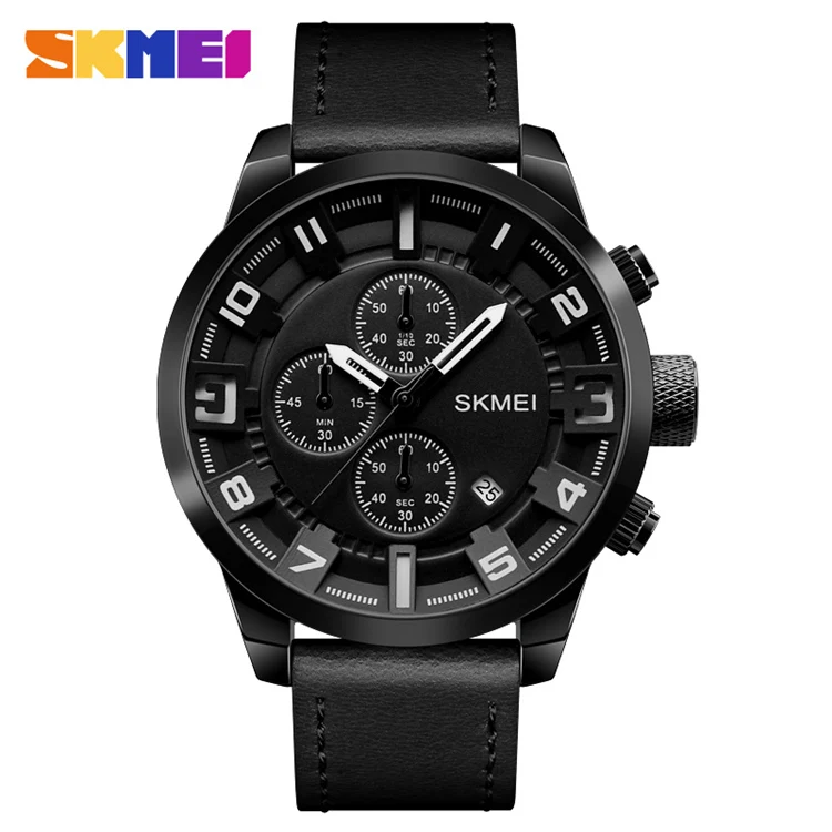 Топ Роскошные SKMEI брендовые модные кварцевые часы мужские повседневные уличные деловые часы мужские водонепроницаемые военные часы наручные часы 1309 - Цвет: Black White