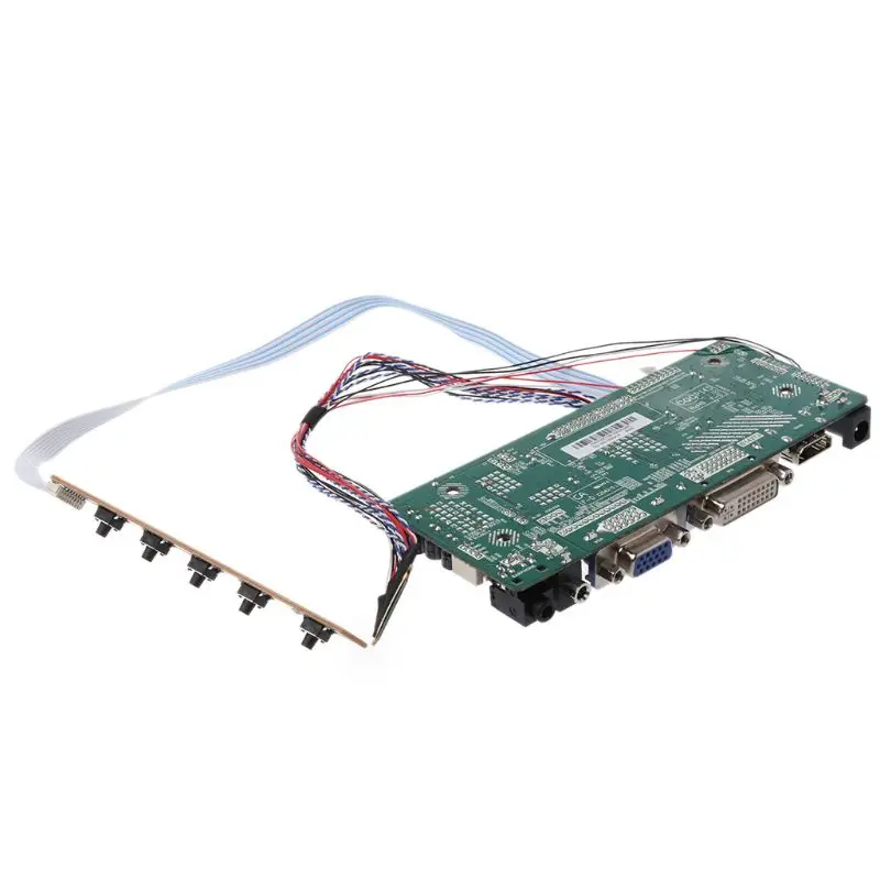 Плата контроллера ЖК-дисплей HDMI DVI VGA Аудио ПК Драйвер модуля DIY Kit 15," дисплей B156XW02 1366X768 1ch 6/8 бит 40 Pin панель