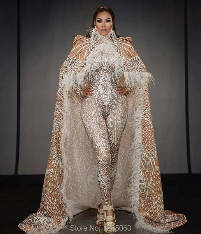 Новый дизайн 2020 большой плащ комбинезон костюмы костюм на день рождения