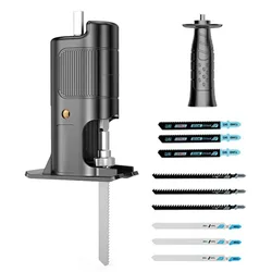 Conversor de broca elétrica alternativo serra adaptador ferramenta de broca elétrica serra elétrica para madeira ferramenta de corte de metal com lâmina de serra
