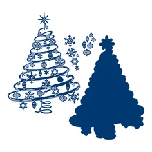 Спираль Рождественская елка Металлические трафареты для пресс-формы для DIY бумажные карточки для скрапбукинга ремесла тиснение Diy высечки