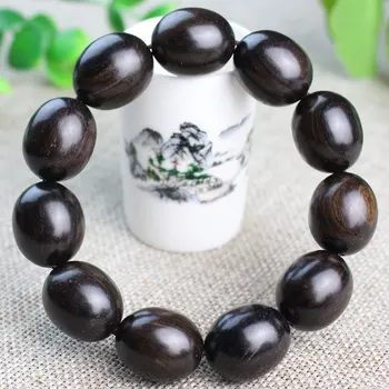 

Natural ebony hand jujube bead bois DE purple light ebony wood bracelet ebony old aloes, men and women lovers