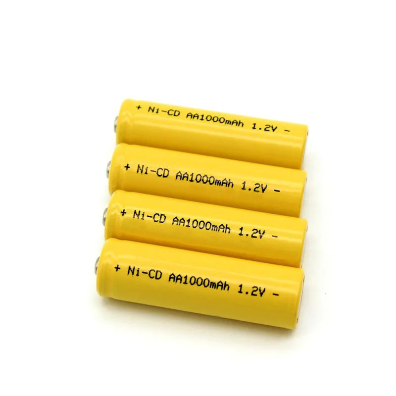 Ni-Cd 1000 mAh 1,2 V AA Аккумуляторная батарея для светодиодный фонарик