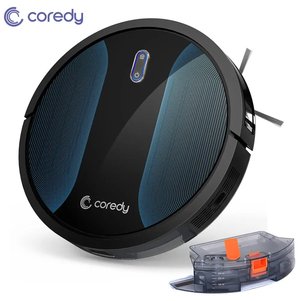 

Coredy R500+ Smart Robot Vacuum Cleaner Wet Mopping Cleaning Sweeping Aspirador Floor Carpet with Water Tank Mop Cloth for Home