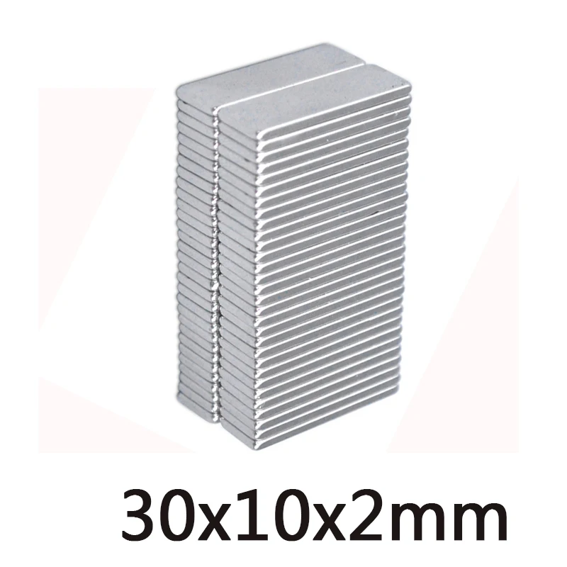 

500/1000/1500pcs 30x10x2mm N35 Super Strong Neodymium Magnets Block Cuboid Rare Earth 30*10*2 Magnet