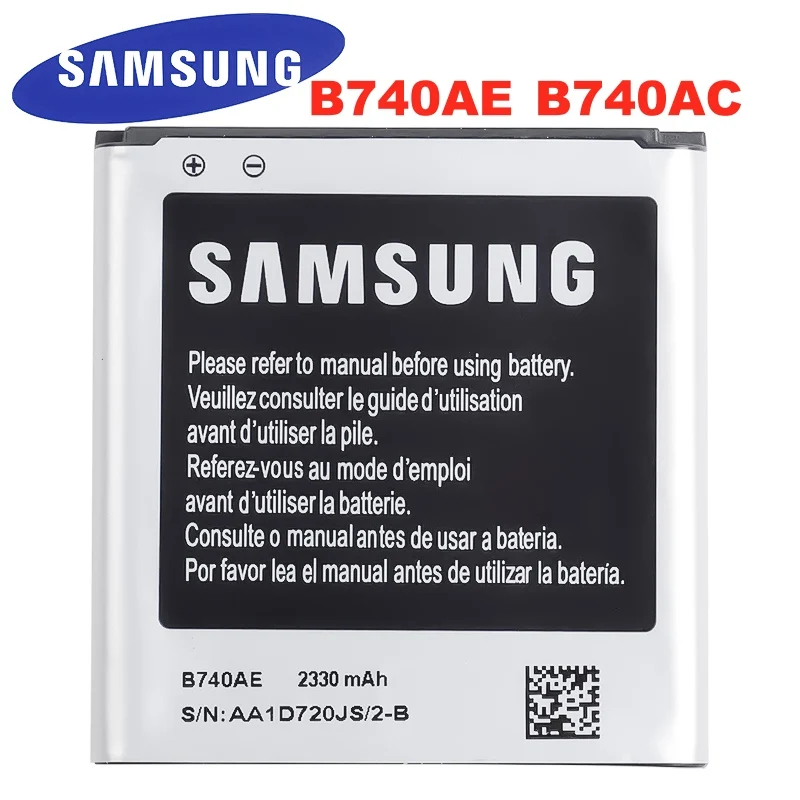 SAMSUNG оригинальный B740AC B740AE батарея 2330 мАч для Samsung Galaxy S4 зум C101 C1010 C105 C105K C105A C101L C101S|Аккумуляторы мобильных