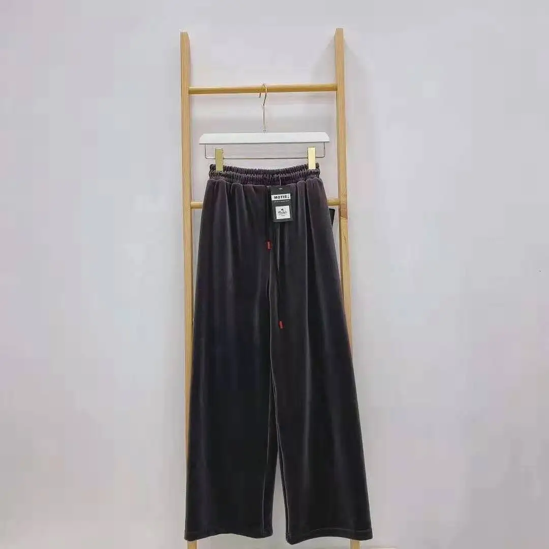 Утолщенные кашемировые бархатные женские брюки Exceed Soft Sunshine pants Bibasic, Свободные Теплые мягкие спортивные штаны с высокой талией