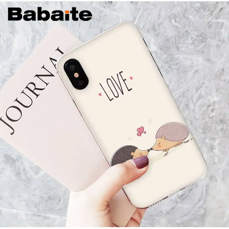 A8 Babaite мультфильм Ежик животное cutejpg шаблон чехол для телефона для iPhone 8 7 6 6S Plus X XS MAX 5 5S SE XR 11 11pro 11promax - Цвет: A8