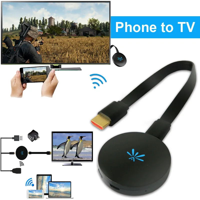 1080P HDTV HDMI Stick Беспроводной Wi Fi адаптер для iPhone X XS MAX XR iOS Android Samsung S8 S9 S10 + S10e к