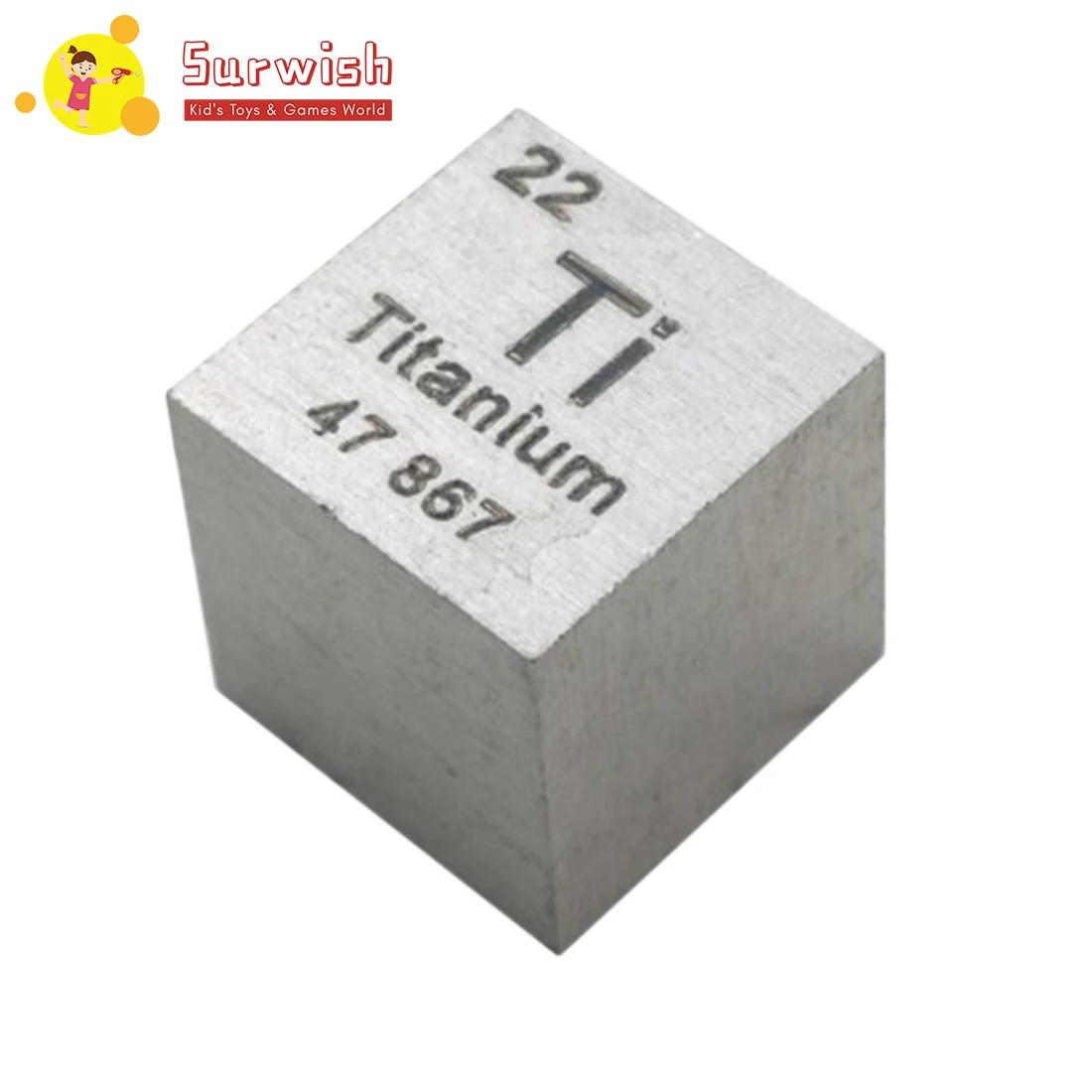 

Mini 10*10*10mm 99.5% Pure Metal Titanium Cube Chemical Elements Collection