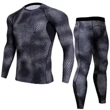 New thermal underwear mens long johns men Autumn winter shirt+ pants sets S-XXXXL Men's full suit tracksuit Compressed clothing