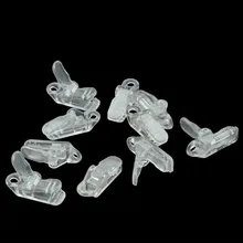 

10pcs Awning Clamp 3.3*1*1.3cm Transparent ABS Tarp Clips Snap Hangers Tent Camping Survival Tighten