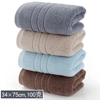 

Cotton Solid Bath Towels Hair Striped Absorbent Microfiber Towel Adults Toallas Toalha De Banho Household Products JJ60MJ