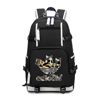

Bookbag Funny Cat Cute Backpack Mochila Feminina School Bags for Teenage Girls Men Women Travel Backpack Large Laptop Backpack