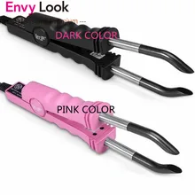 

Envy Hair Extension Iron Connector Machine Salon Iron Tool Black Or Red Color Hair Connector Tools Temperature Heat Connector