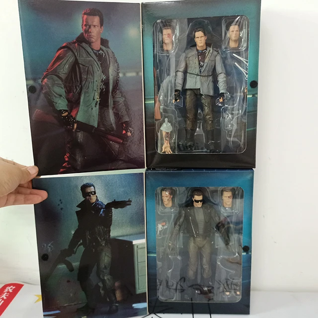 Terminator Figure Neca The Terminator Schwarzenegger Judgment Day T-800  Arnold Action Figure Model Toys Doll For Gift 18cm7inch - Action Figures -  AliExpress