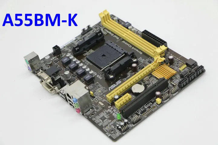 MicroATX Desktop Motherboard A ASUS A55BM-K AMD Socket A55 FM2